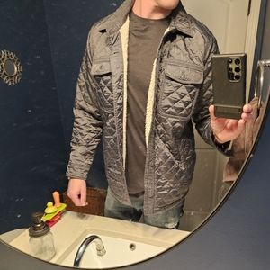 Abercrombie fleece lined shacket